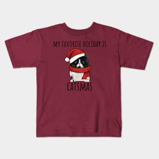 My Favorite Holiday Is CatsMas Kids T-Shirt